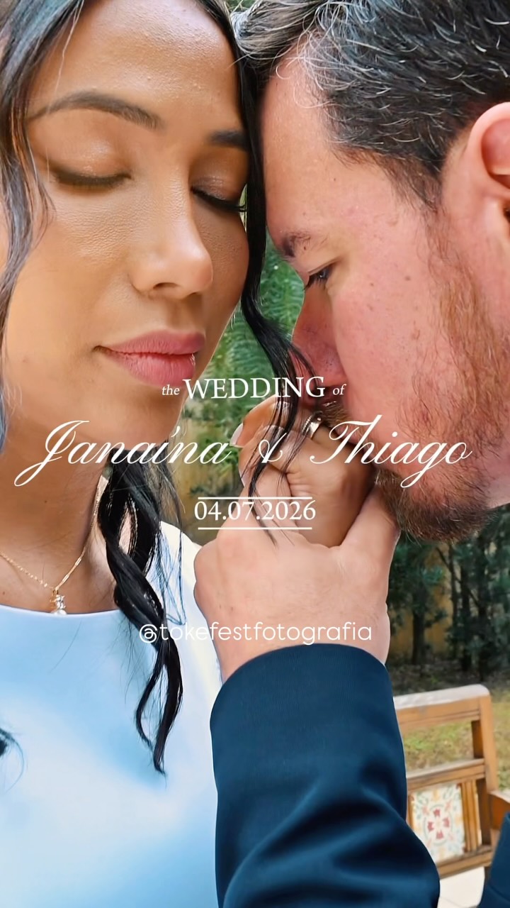 Casamento de Janaína e Thiago registrado pelo Tokefest Estúdio Fotográfico